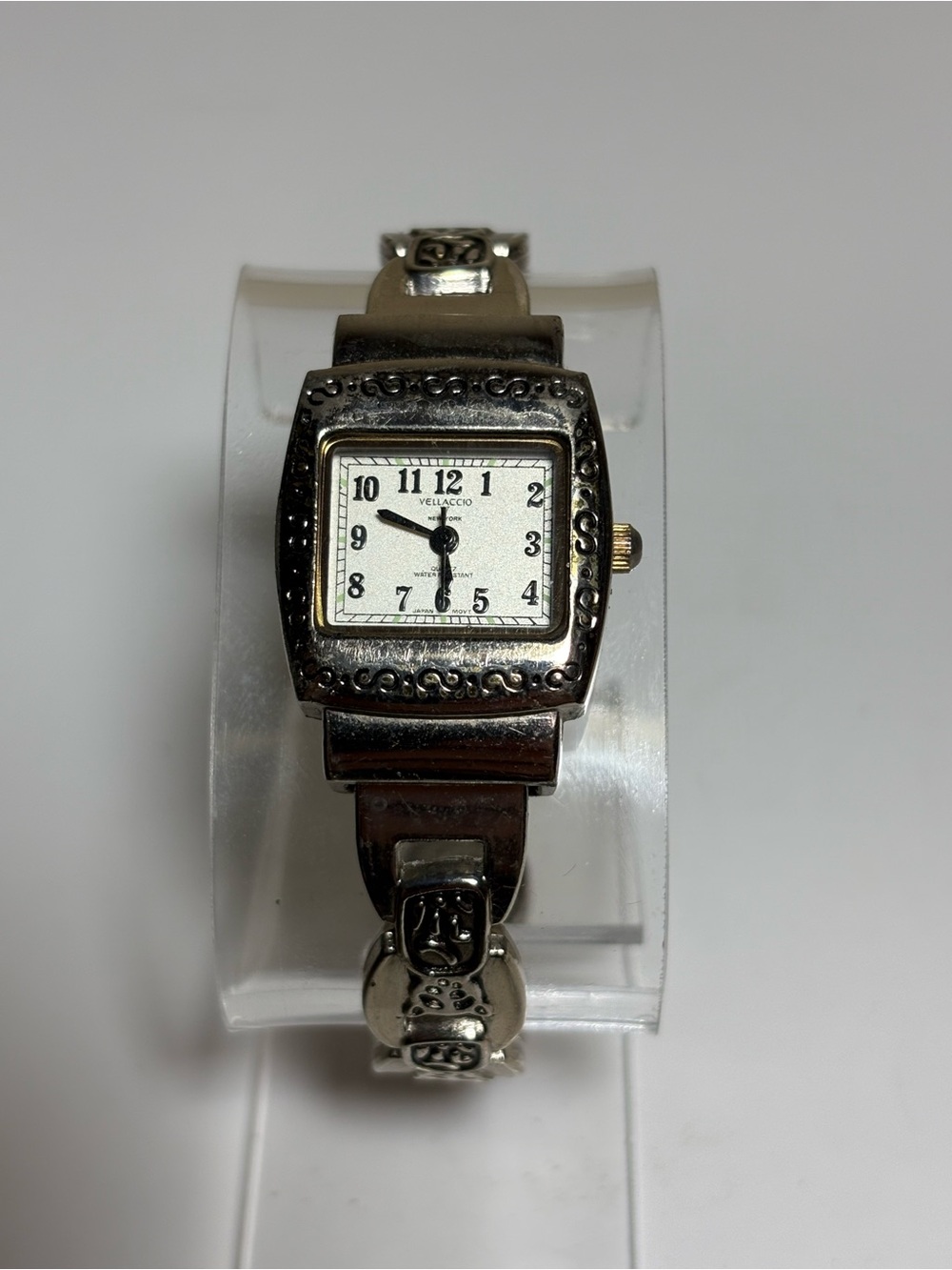 #2177 Silver-Tone Women's Bracelet Watch - White Dial
